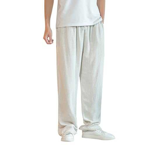 Petite Trousers Trousers for Men Loose Fit Casual Outdoor Fishing Hiking Work Pants Drawstring Elastic Waist with 6 Pockets Straight Leg Joggers Mens Men'S Linen Pants Loose Casual Yoga Pants