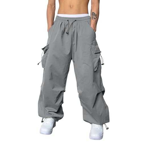 TOPJIAO Cargo Work Trousers for Men UK Pants for Men Straight Leg Relaxed Fit Mens Work Trousers Elasticated Waist Gardening Trousers Tactical Trousers Men Light Cargo Trousers Men Summer