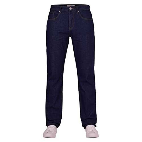 Spindle Mens Straight Leg Jeans - 100% Cotton - Regular Fit - Zip Fly Denim Pants - Work Jeans Sizes 30-48 Inch Waist