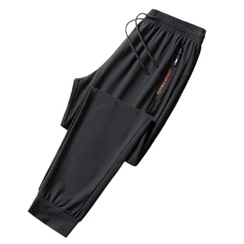 Men'S Sports Trousers Mens Tracksuit Bottoms Lightweight Gym Jogger Sweatpants Thin Mesh Sports Running Trousers with Zip Pockets Mens Joggers Bottoms Tall Men'S Combat Military Trousers Men'S
