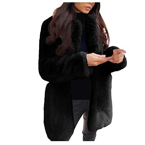 Womens Faux Fur Coat UK Sherpa Fleece Jacket Padded Jacket Cardigan Winter Long Sleeve Teddy Coat Outdoor Warm Shacket Jacket Bodywarmer Overcoat