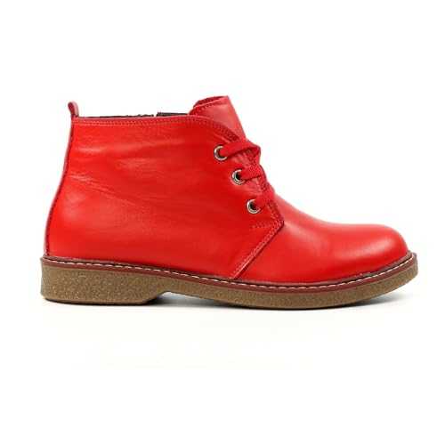Ladies Claire II Red Leather Boot