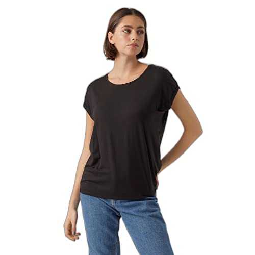 VERO MODA Womens Ava Plain Shirt Sleeve T-Shirt