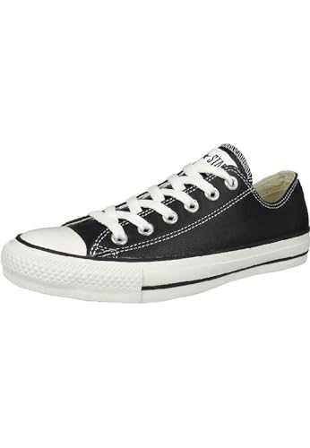 Unisex's Chuck Taylor All Star Leather Sneaker, Black, 9.5 UK