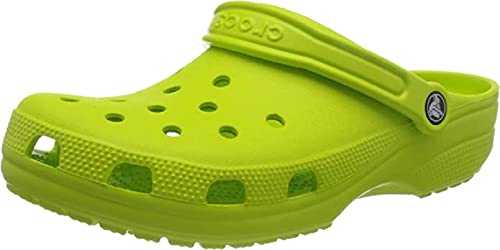 Unisex Classic Clogs, Lime Green, 2 UK Men/ 3 UK Women