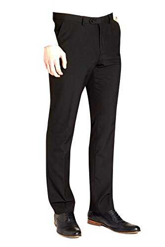 Smart Classic Men's Formal Plain Fronted Busines Office Trousers