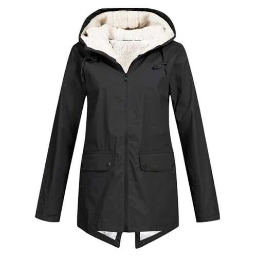 Extra Long Padded Winter Jacket - Lightweight, Water Resistant, Zipped Pockets, Easy to Packaway - Perfect for Cold & Wet Weather Beige Puffer Jacket Ladies Trench Coat