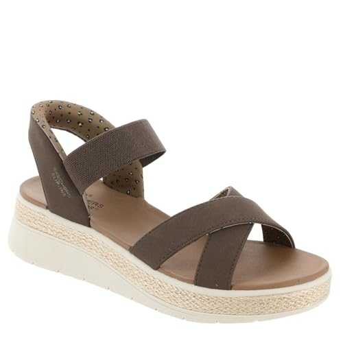 Women's Sun Ray-Hands Free Slip-ins Sandal, Chocolate, 6 UK Wide