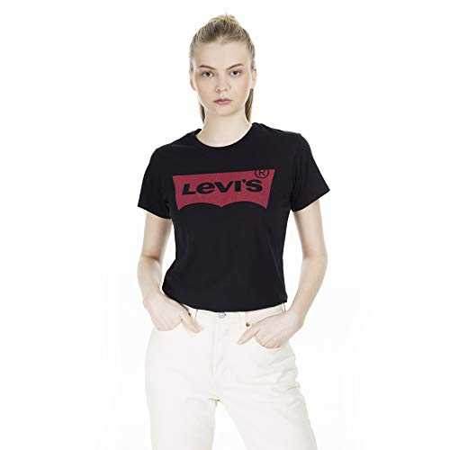 Levi's Women's The Perfect Tee T-Shirt, Large Batwing Logo