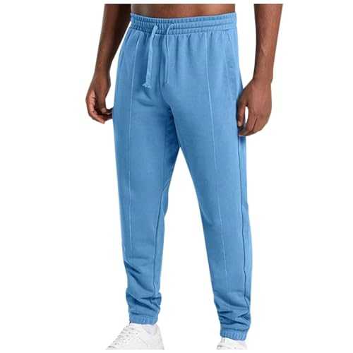 CXKOLD Wide Leg Trousers for Men UK Men'S Zip Pockets Sweatpants Tracksuit Bottoms Pants Joggers for Running Gym Outdoor Sports Tracksuit Bottoms Men XXL Men'S Straight-Fit Stretch Trouser (Available