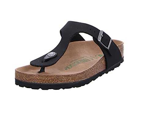 Women's Gizeh Earthy Black Veg, Birkibuc Flip Flops