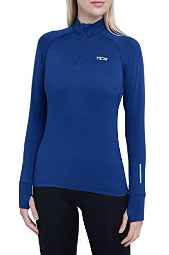 TCA Women's Winter Run Half-Zip Long Sleeve Running Reflective Training Workout Outdoor Athletic Top