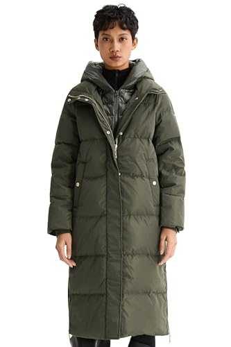 Orolay Women's Long Maxi Puffer Jacket Winter Thicken Down Coat Hooded Quilted Jacket