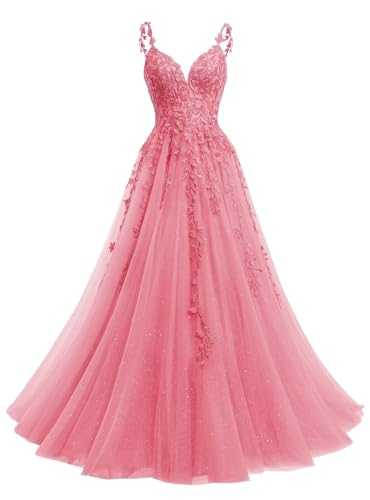 YMSHA Women's Short Sleeve Bridesmaid Dresses with Slit 2022 V Neck Chiffon Formal Dresses YMS159