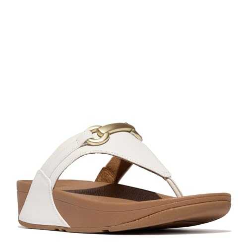 Women's Lulu Chunky-Snaffle Leather Toe-Post Sandals