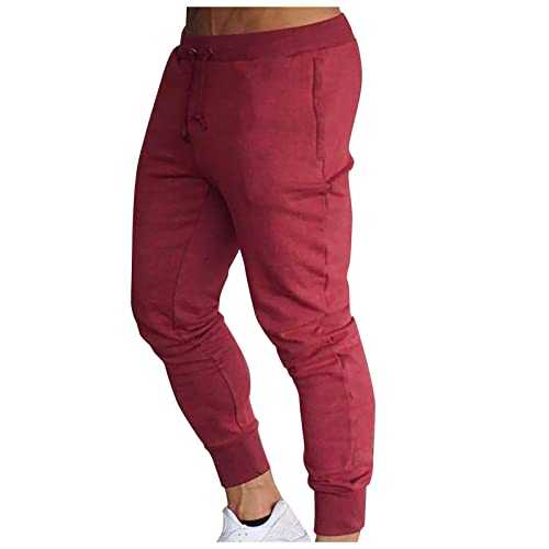 ARtray Tracksuit Bottoms for Men Hiking Trousers Mens Gym Joggers Sweatpants Causal Slim Fit Running Trousers Lightweight Breathable Training Pants Comfortable Elastic Waist Drawstring Pants