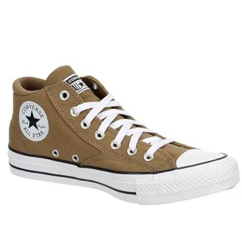 Unisex Chuck Taylor All Star Malden Street Canvas Sneaker - Lace up Closure Style - Khaki White