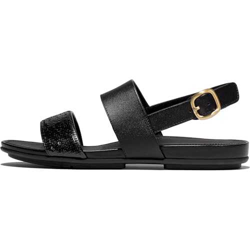 Women's Gracie Sequin Leather Back-Strap Sandals Wedge
