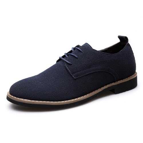 HCDZF Mens Suede Leather Oxfords Shoes Lace-ups Formal Dress Shoes for Men Business Casual Shoes