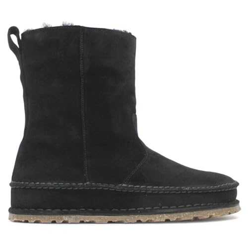 Unisex Lahti Suede Black Boots 5 UK