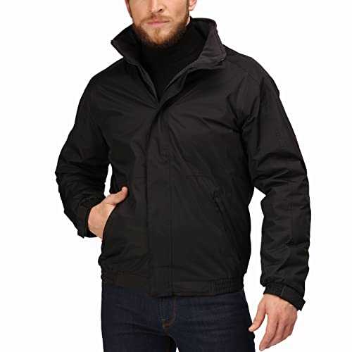 Regatta Professional Mens Dover Fleece Lined Bomber Jacket - Black - XXXL