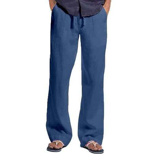 Suit Trousers Men's Stretch Red Trousers Men's Fancy Dress Linen Trousers Fashionable Casual Trousers Slim Fit Chino Trousers Quick-Drying Staight Trousers Comfortable Summer Trousers Casual Cargo