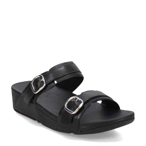 Women's Lulu Adjustable Leather Slides Sandal