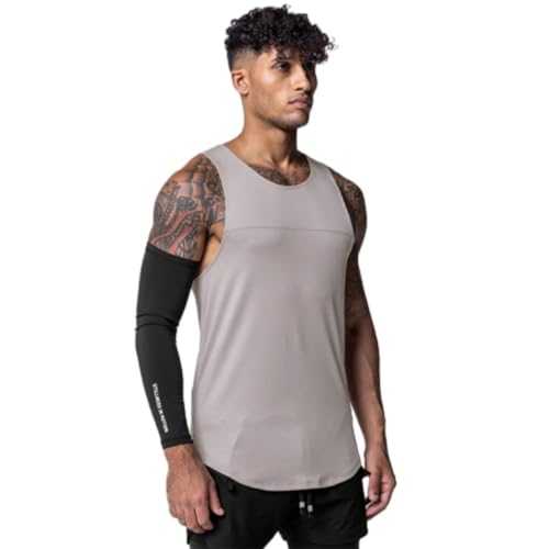 BASHAMAN Men Running Shirt Men Casual T-Shirt Men Workout Functional Shirt Men Fitness Training Shirt Men Breathable Sports Shirt Men Tank Shirt