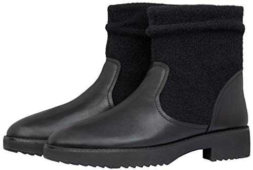 FITFLOP Womens Nisse Mixte Ankle Boots, All Black, Size