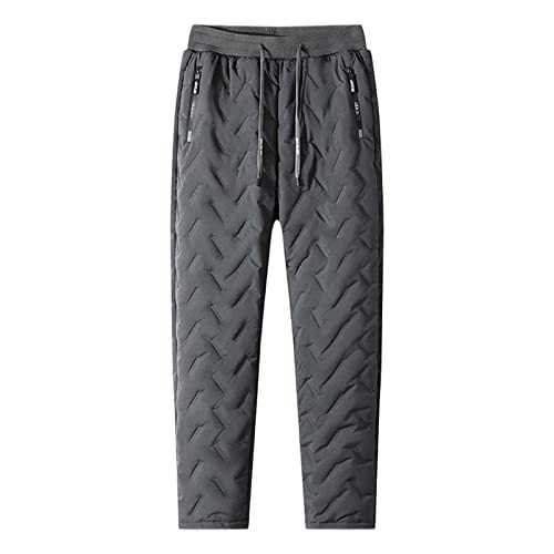 Mens fl1eece Lined Joggers Loose Fit Sweatpants Thermal Casual Cotton Tracksuit Bottoms Winter Warm Plush Trousers Pants Yoga Trousers