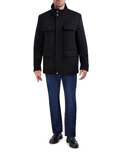 Cole Haan Men's Wool Multi-Pocket Coat