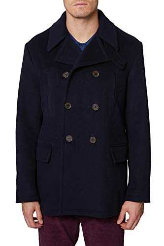 HICKEY FREEMAN Men's Double Breasted Coat Wool Blend
