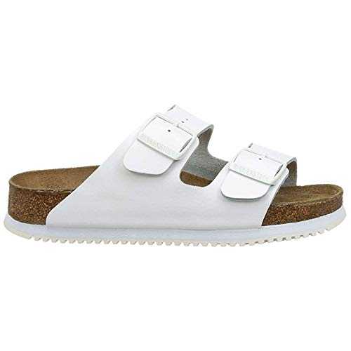 Unisex Arizona Leather White Sandals 8 UK