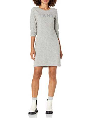 DKNY Women's Foil Logo T-Shirt Dress