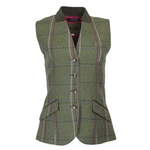 WALKER AND HAWKES - Ladies Derby Tweed Margate Waistcoat