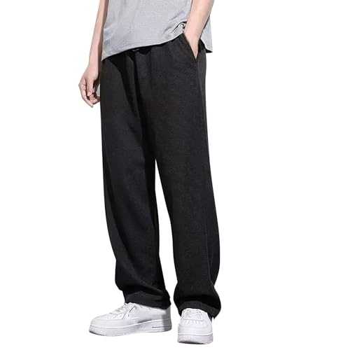 Men‘S Sweatpants Jogging Bottoms Tracksuit Bottoms Training Trousers with Pockets Wide Leg Trousers Soft Comfortable Casual Pants Straight Legs Trousers Solid Colors Jogger Outdoor Pants