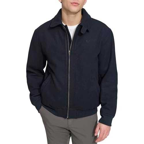 Dockers Men's Wool Blend Harrington Bomber Jacket