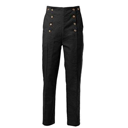 BPURB Mens Victorian Pants Trousers Cosplay Costume Vintage Steampunk Gothic Punk Pants