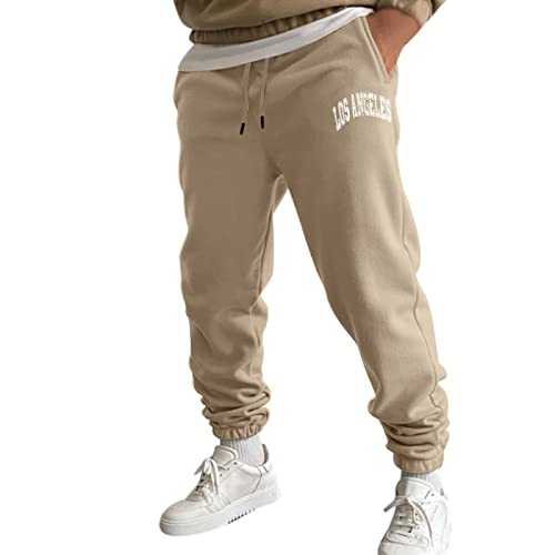 Men's Joggers Sweatpants Cargo Trousers Elasticated Waist Work Wear Cotton Straight Fit Combat Outdoor Pants Utility Pocket Sweat Pants Men Sports Chinos Trousers Men Regular Fit
