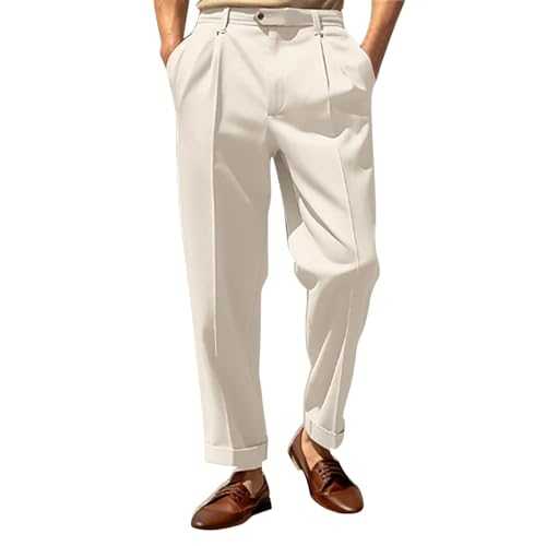 Black Trousers Men Suit Trousers Men Casual Vintage Mens Formal Trousers Business Office Chef Trousers Mens Walking Trousers Elegante Style Breathable & Comfortable & Flex
