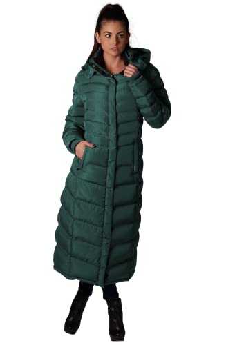 ELORA 47" Women's Winter Coat Heavyweight Full Length Fleece Lined Maxi Puffer Long Coat