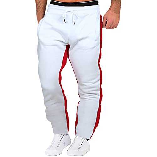CANDE Casual Trousers Men Splicing Printed Overalls Casual Pocket Sport Work Casual Trouser Pants Casual Trousers