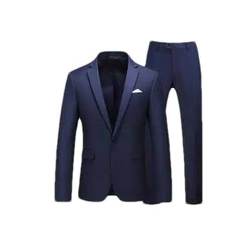 Men's Formal Suit – 2-Piece Set Wedding Party Dress Coat and Pants One Button Set for Party