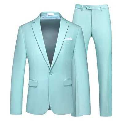 Mens Notch Lapel Business Formal Dress Suit 2 Pieces Wedding Groom Pants Tuxedos Single Breasted Slim Fit Party Tuxedo Blazer Pants Set