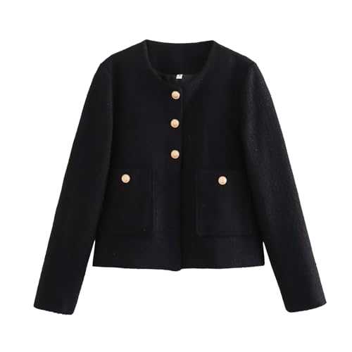 Women Fashion for Work Casual Neck Slim Fit Matching Color Button Coat Women Coats plus Size 2x