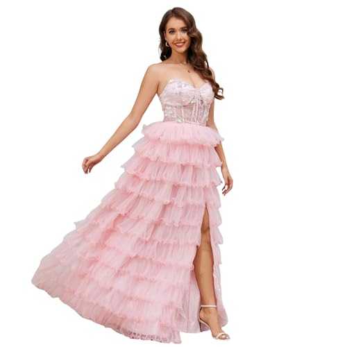 NIKBK Rhinestone Maxi Dress Beach Wedding Guest Dress Formal Evening Gown Mermaid Bridemaid Dress