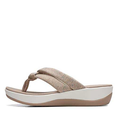 Women's Arla Kaylie Flat Sandal, Sand Textile, 7 UK