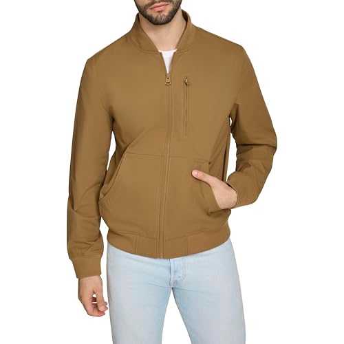 Levi's Men's Rib Knit Bomber with Chest Zip Pocket Jacket