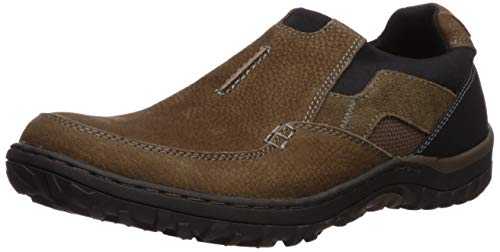 Nunn Bush Men's Quest Moccasin Toe Rugged Casual Leather Slip on Loafer with Memory Foam Insole Oxford