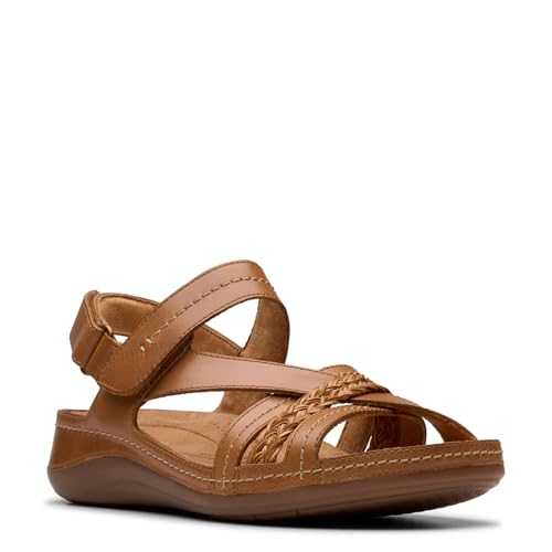 Womens Cecily Strap Sandals, Color Tan Combi, Size: 4.5 UK Wide